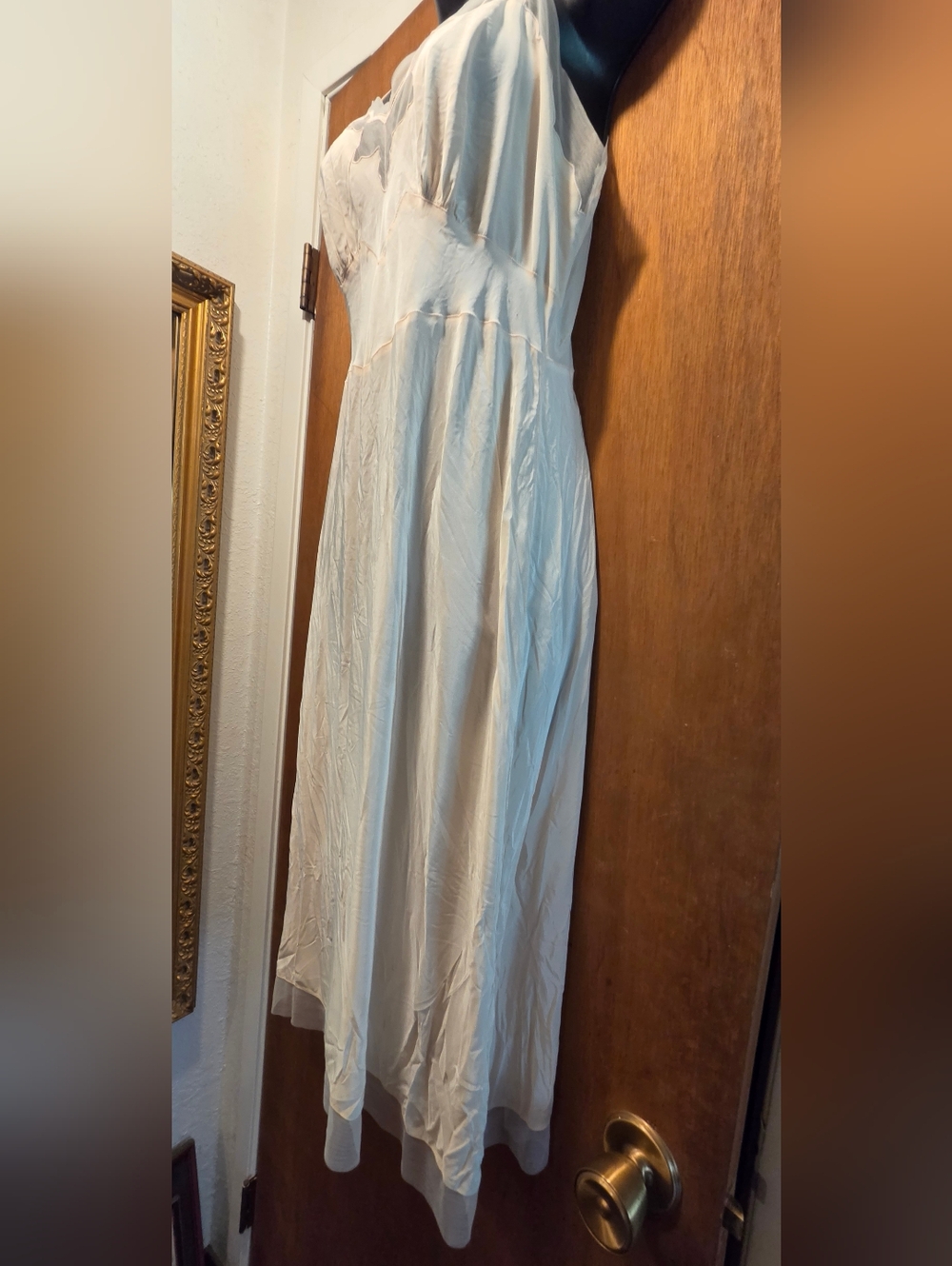 French Couture Seamprufe Light Pink Slip Dress Classic Chemise Sz35/M - Picture 6 of 12